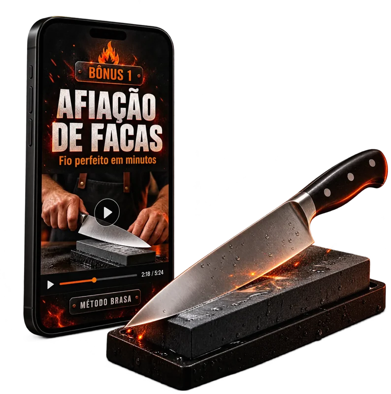 Mockup do Bônus 1: Afiação de facas