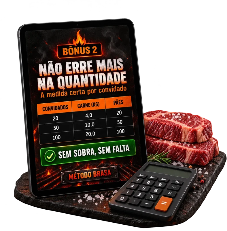 Mockup do Bônus 2: Não erre mais na quantidade