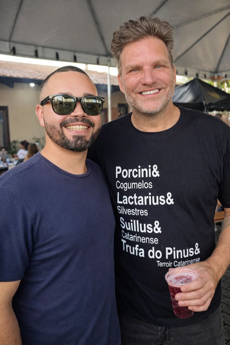 Weslei Vigolo com Carlos Bertolazzi, Chef premiado e apresentador de TV